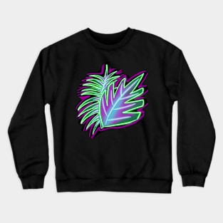 Neon leaves glow Crewneck Sweatshirt